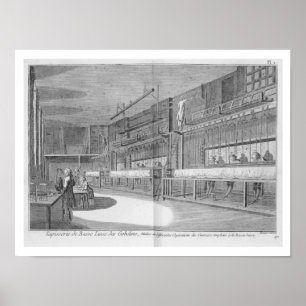 Poster Ateliers de gobelin, de la "encyclopédie" par Deni