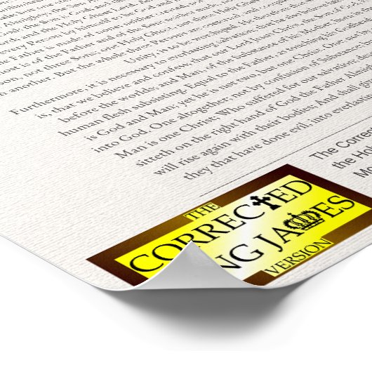 Poster Athanasian Creed (Coin)