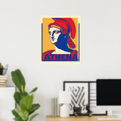 Poster Athéna coloré Imprimer (Bureau à domicile)