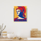 Poster Athéna coloré Imprimer (Cuisine)