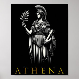 Poster Athéna Déesse De La Sagesse Et De La Guerre