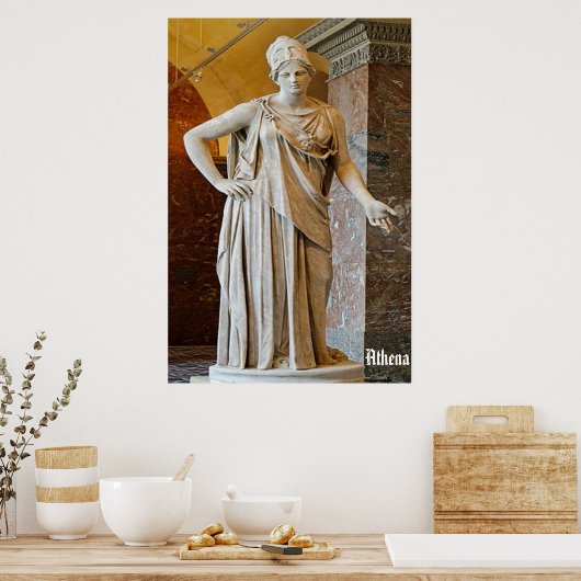 Poster Athéna / Déesse grecque / (Cuisine)