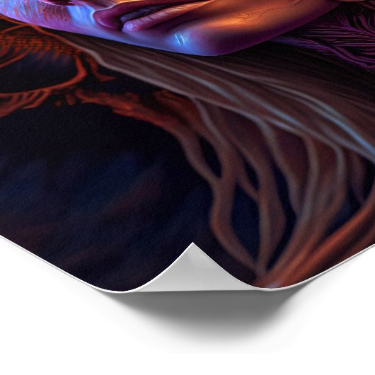 Poster Athéna - Femme Déesse grecque Mur Art Imprimer (Coin)