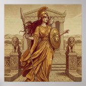 Poster Athéna Mythologie grecque (Devant)