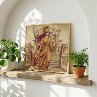 Poster Athéna Mythologie grecque