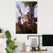 Poster Athena par J. Matthew Root (Bureau à domicile)