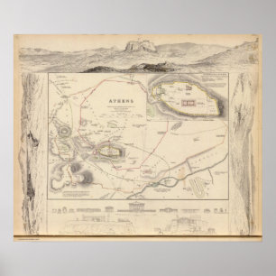 Poster Athènes, Acropole