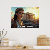POSTER ATHÈNES - GRÈCE (Cuisine)