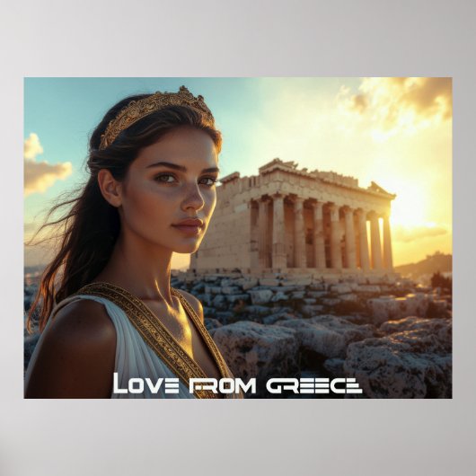 POSTER ATHÈNES - GRÈCE (Devant)