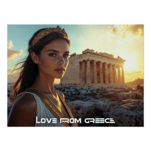 POSTER ATHÈNES - GRÈCE (Devant)
