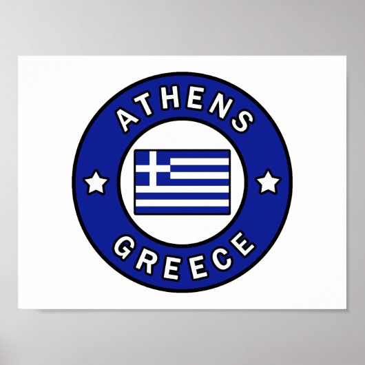 Poster Athènes Grèce (Devant)