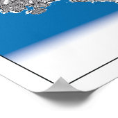 Poster Athènes Grèce City Plan Voyage Simple Minimal (Coin)