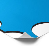 Poster Athènes Grèce Horloge grecque Drapeau et carte (Coin)