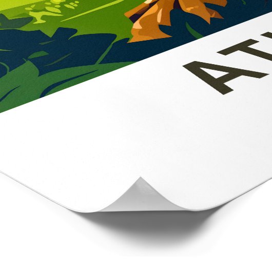 Poster Athènes Grèce Imprimer (Coin)