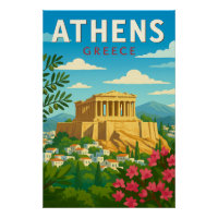 Athènes Grèce Voyage Vintage | Parthénon Acropole