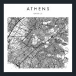 Poster Athens Grèce Minimal Moderne Carte des rues<br><div class="desc">Athens Grèce Minimal Moderne Carte des rues</div>