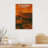 Poster Athens, Greece Ancient Classic Ruins (Cuisine)