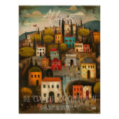 Poster Athens: The Cradle of Civilization - Whimsical Art (Devant)