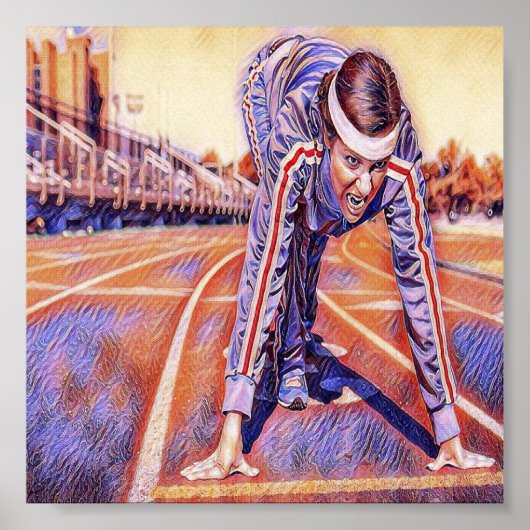 Poster Athlète d'entraînement (Devant)