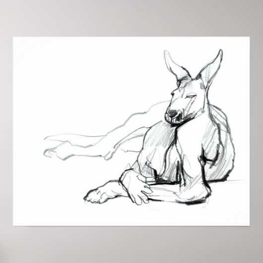 Poster Athlète en repos (Devant)