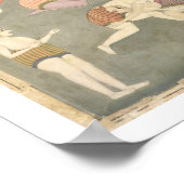 Poster Athlètes se produisent devant un noble assis, c.17 (Coin)
