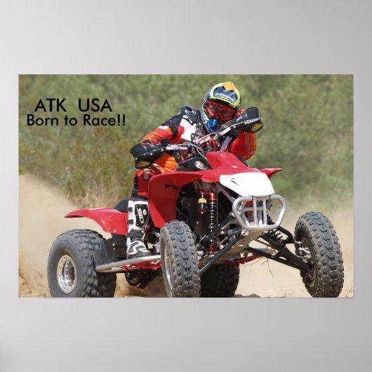 Poster ATK 450 Quad Racing (Devant)