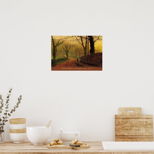 Poster Atkinson Grimshaw Stapleton Park 1877 CC0046 (Cuisine)