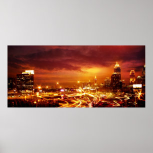 Poster Atlanta à Dusk