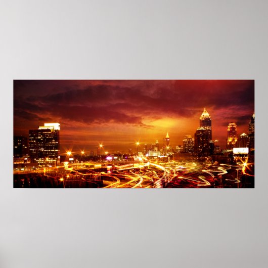 Poster Atlanta à Dusk (Devant)