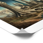 Poster Atlanta GA, Surreal Cityscape Design (Coin)