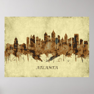 Poster Atlanta Georgia Cityscape