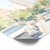 Poster Atlanta Georgia Gouache Illustration Voyage (Coin)