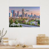 Poster Atlanta, Géorgie, USA (Cuisine)