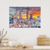 Poster Atlanta, Géorgie, USA (Cuisine)