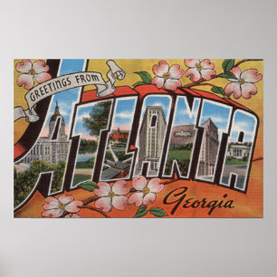 Poster Atlanta, la Géorgie - grandes scènes 3 de lettre