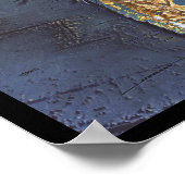 Poster " Atlantic : 1968 - The Atlantic OCEAN FLOOR map . (Coin)
