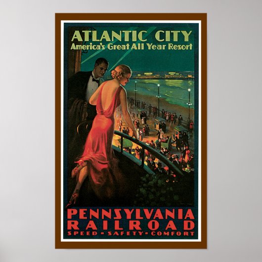 Poster Atlantic City ~ All Year Resort (Devant)