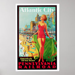 Poster Atlantic City ~ America's All Year Playground