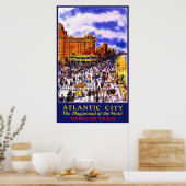 Poster Atlantic City Le Terrain De Jeu Du Monde (Cuisine)
