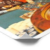 Poster Atlantic City NJ, Jeu, Roulette, Retro Postc (Coin)