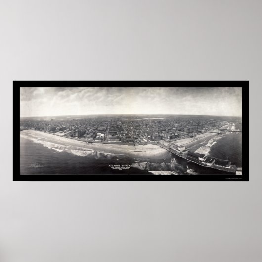 Poster Atlantic City Photo 1909 (Devant)