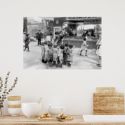 Poster Atlantic City Taffy, années 1920 (Cuisine)