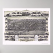 Poster Atlantic Highlands, NJ Panoramic Map - 1894 (Devant)