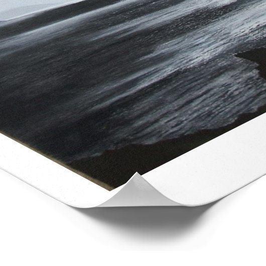 Poster "Atlantic Light" en noir et blanc (Coin)