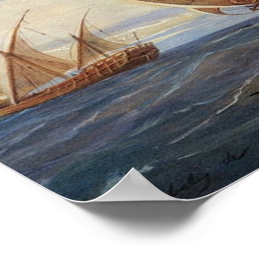 Poster atlantic ocean (Coin)