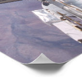 Poster Atlantis amarrée avec la Station spatiale internat (Coin)