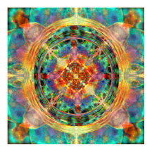 Atlantis inspirés Rainbow Mandala Blue et Gold