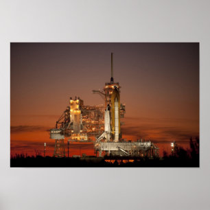 Poster Atlantis Space Shuttle lancement NASA