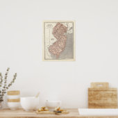 Poster Atlas cartographique du New Jersey (Cuisine)