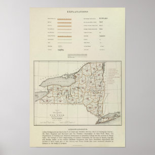Poster Atlas de l'état de New-York